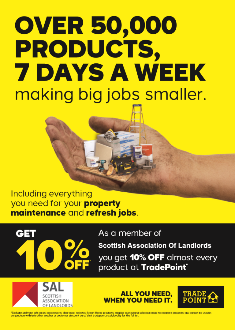 TradePoint Card 10% Off At B&Q - Scottish Association Of Landlords (SAL)